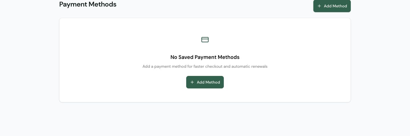Open Payment Methods in DNX Manage