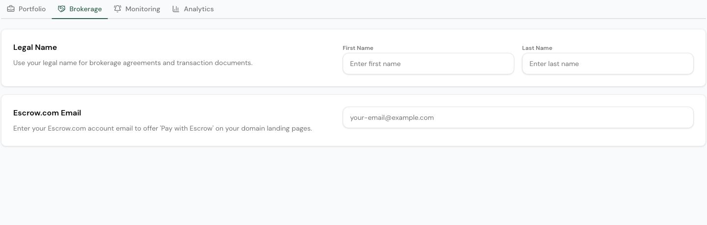 Complete brokerage details in DNX Manage